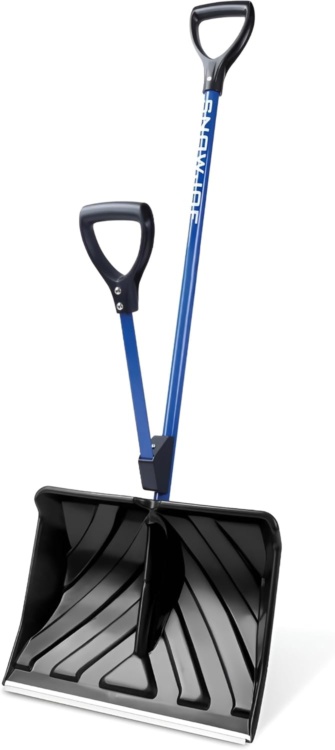 Snow Joe Shovelution 18″ Snow Shovel with Assist Handle – Lightweight 3.5 lb