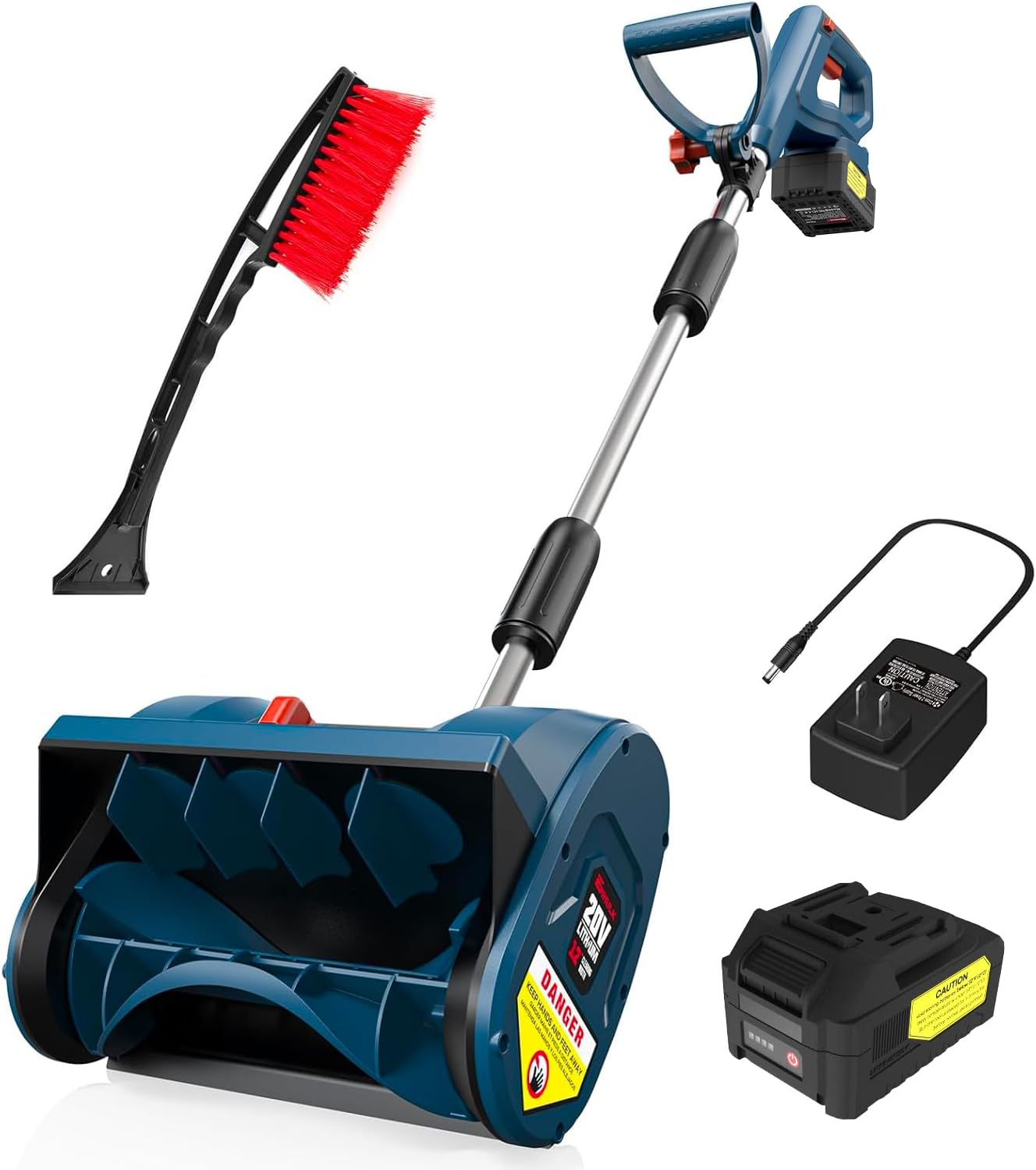 Enhulk 20V Cordless Electric Snow Shovel 12″ with 4.0Ah Battery & Charger