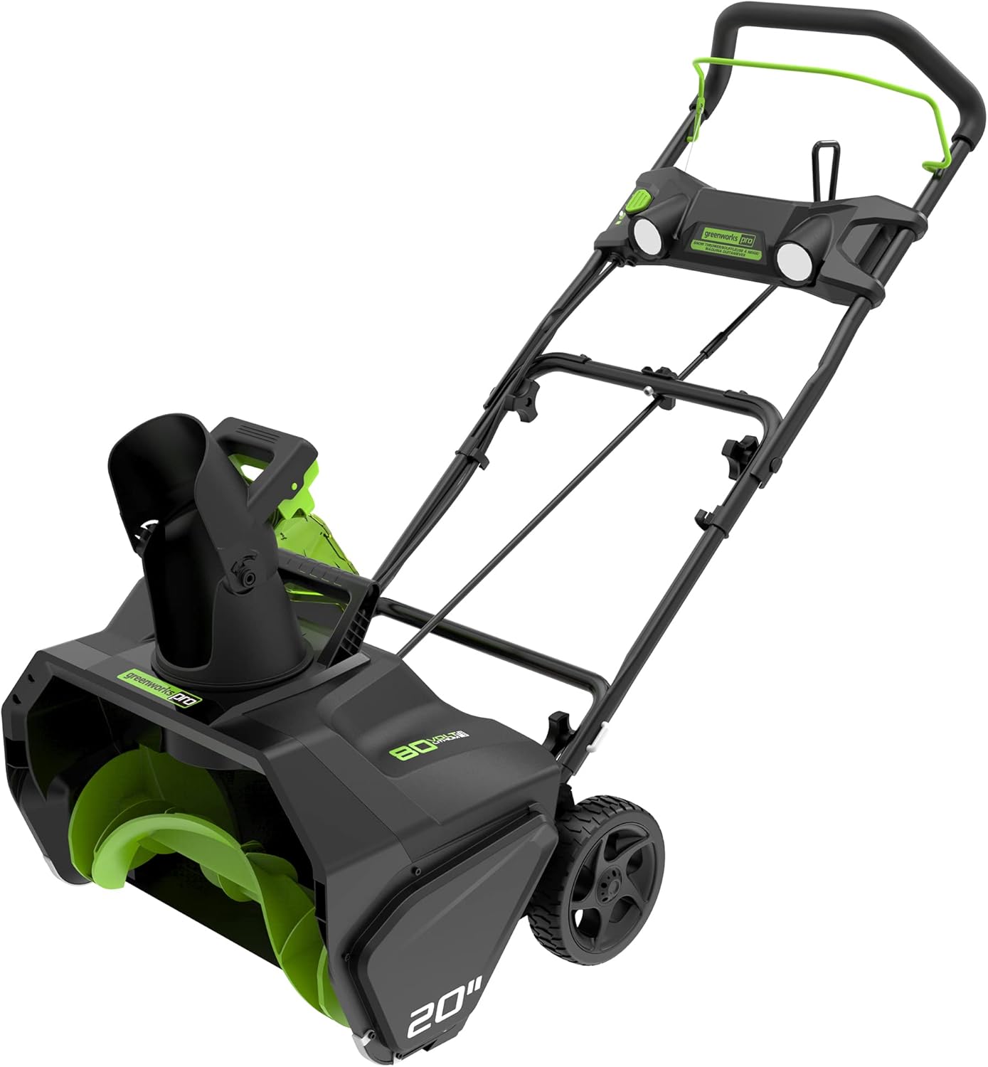 Greenworks PRO 80V 20″ Brushless Cordless Snow Blower with Battery & Charger