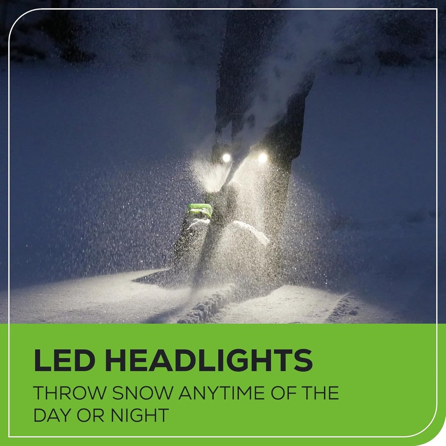 Greenworks PRO 80V 20″ Brushless Cordless Snow Blower with Battery & Charger