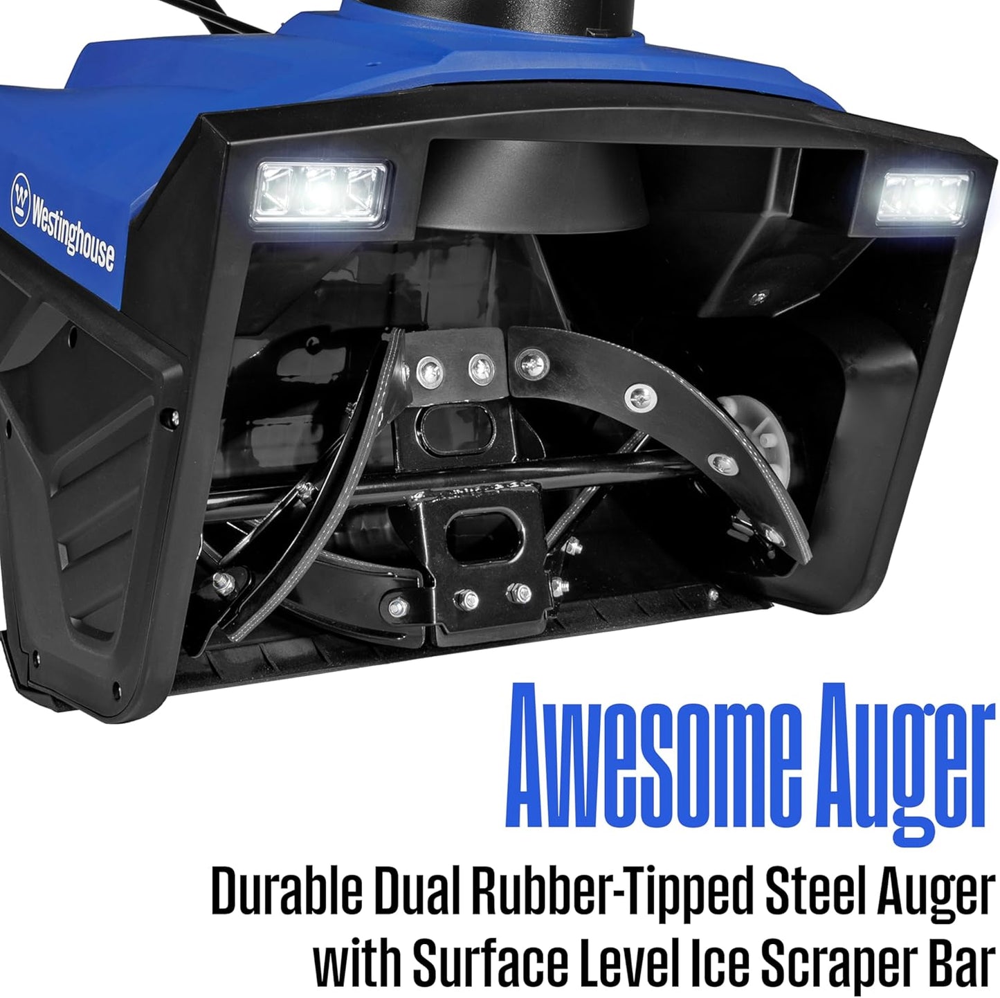 Westinghouse WSnow20 20″ Electric Snow Blower, 1800W, Steel Auger, LED Lights