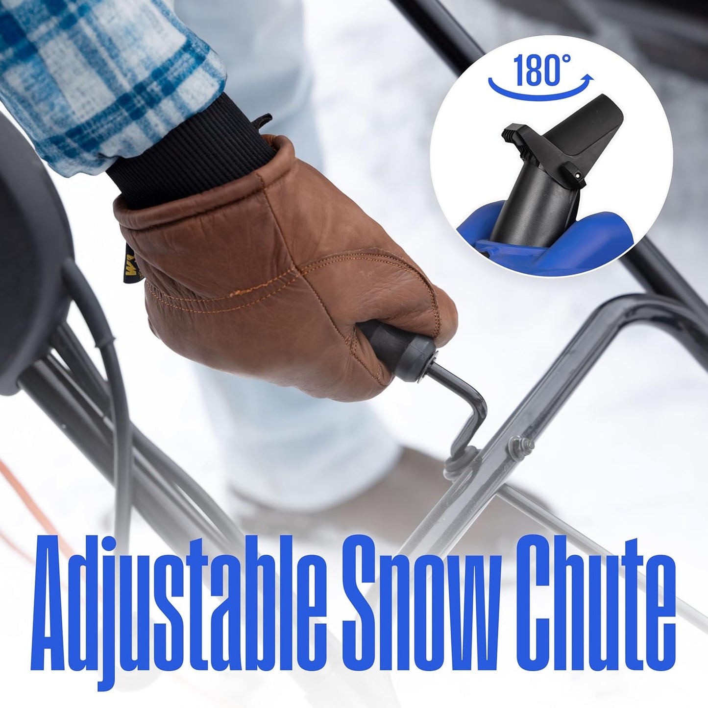 Westinghouse WSnow20 20″ Electric Snow Blower, 1800W, Steel Auger, LED Lights