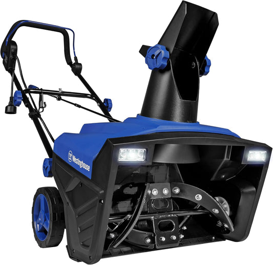 Westinghouse WSnow20 20″ Electric Snow Blower, 1800W, Steel Auger, LED Lights